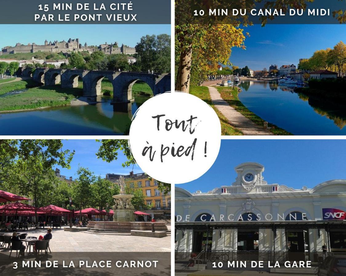 Le Nid - Tout A Pied - Wifi カルカソンヌ エクステリア 写真
